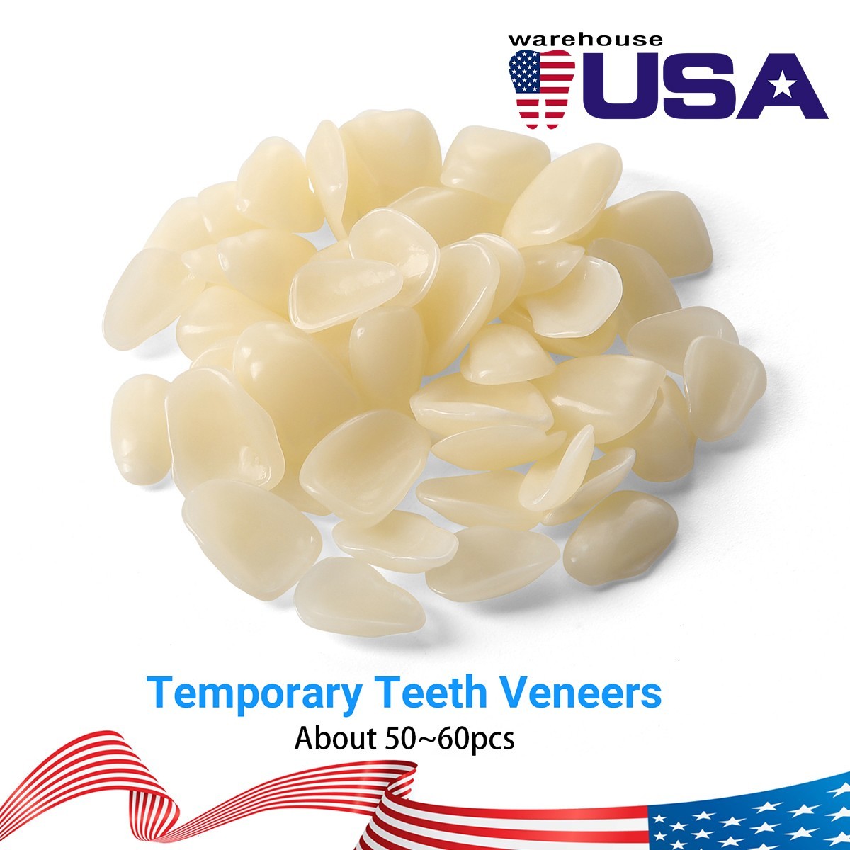 Dental Teeth Veneers Whitening Resin Anterior Upper Temporary Crowns A2 Nature