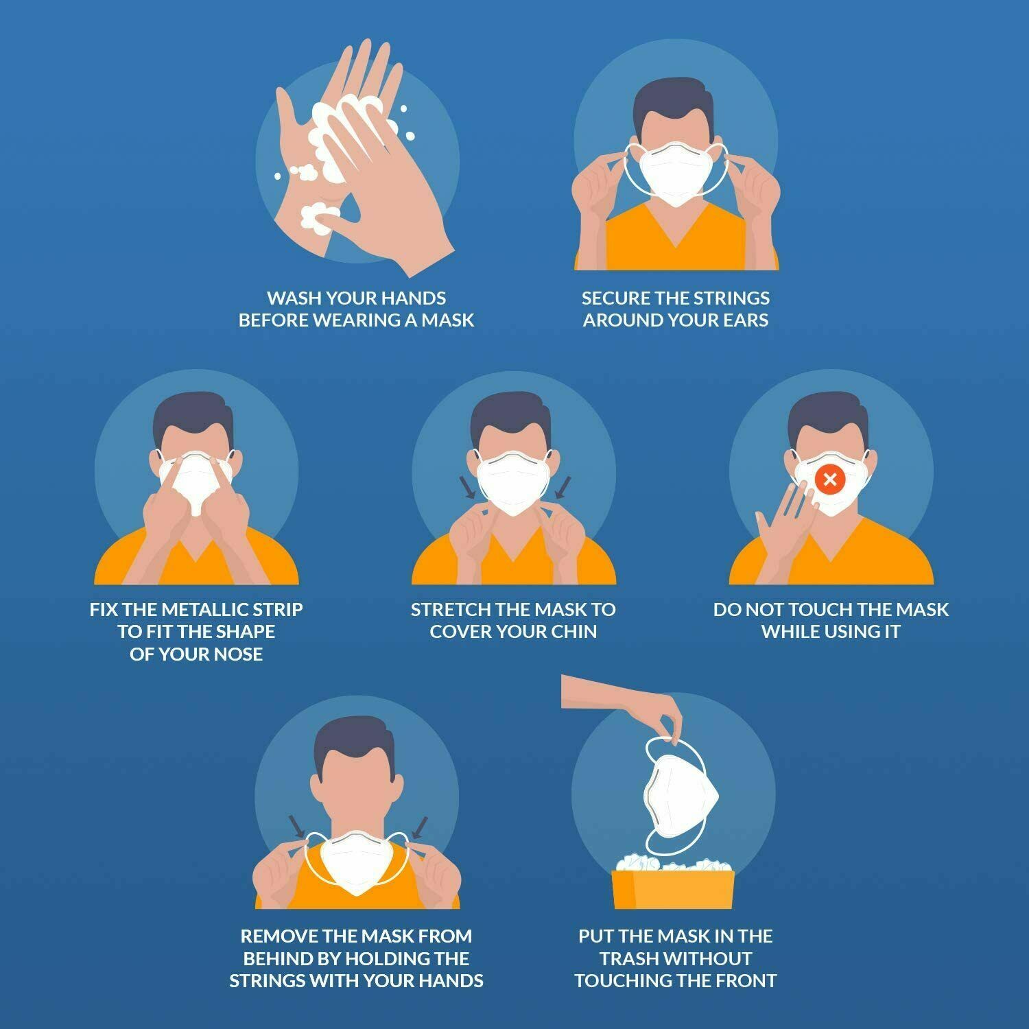 KN95 Protective 4-5 Layers Face Mask Disposable Respirator BFE 95% PM2.5