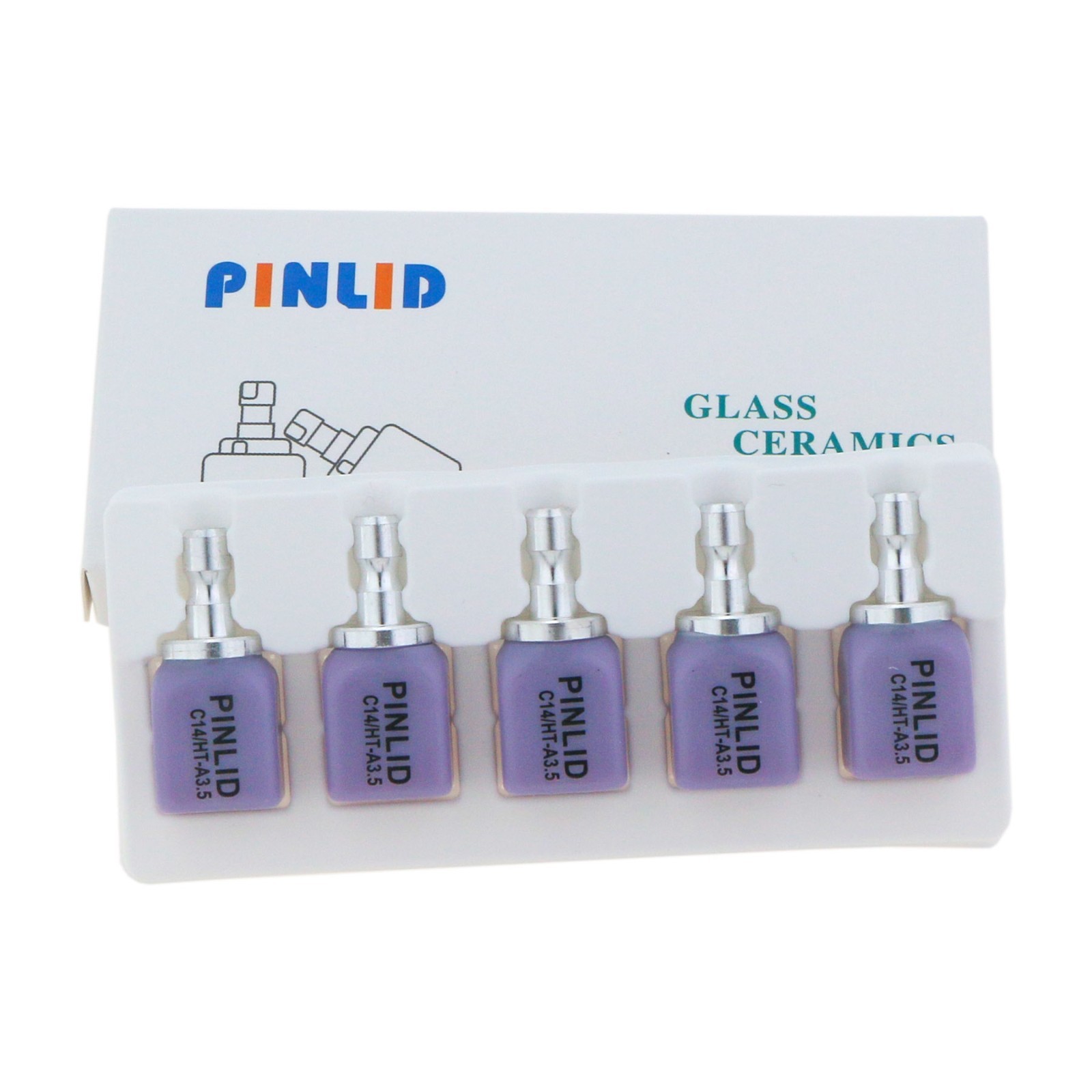 US Dental Emax Lithium Disilicate Glass Ceramic Blocks C14 HT CEREC CAD/CAM