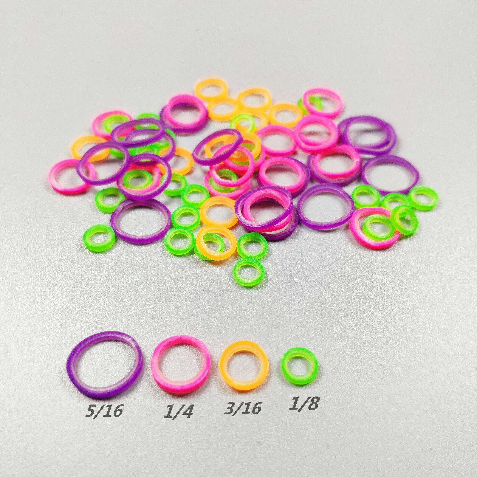 Dental Orthodontic Rubber Bands Ortho Elastics Latex Braces ZOO Yellow Colorful