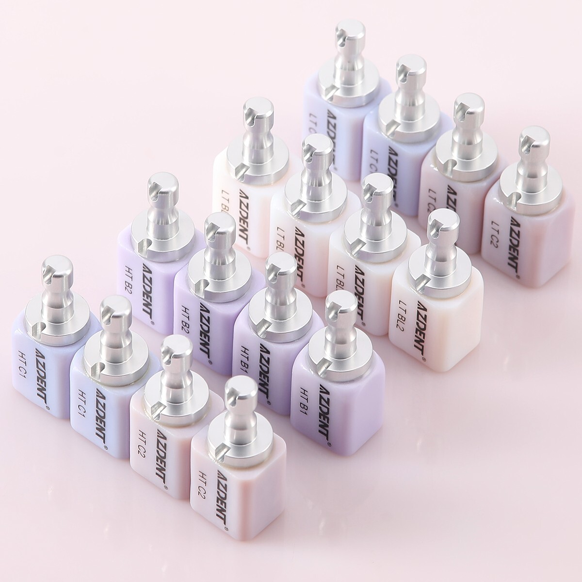 LT/HT Dental Glass Ceramic Lithium Dislicate Blocks Cerec Emax CAD CAM 5Pcs/Box