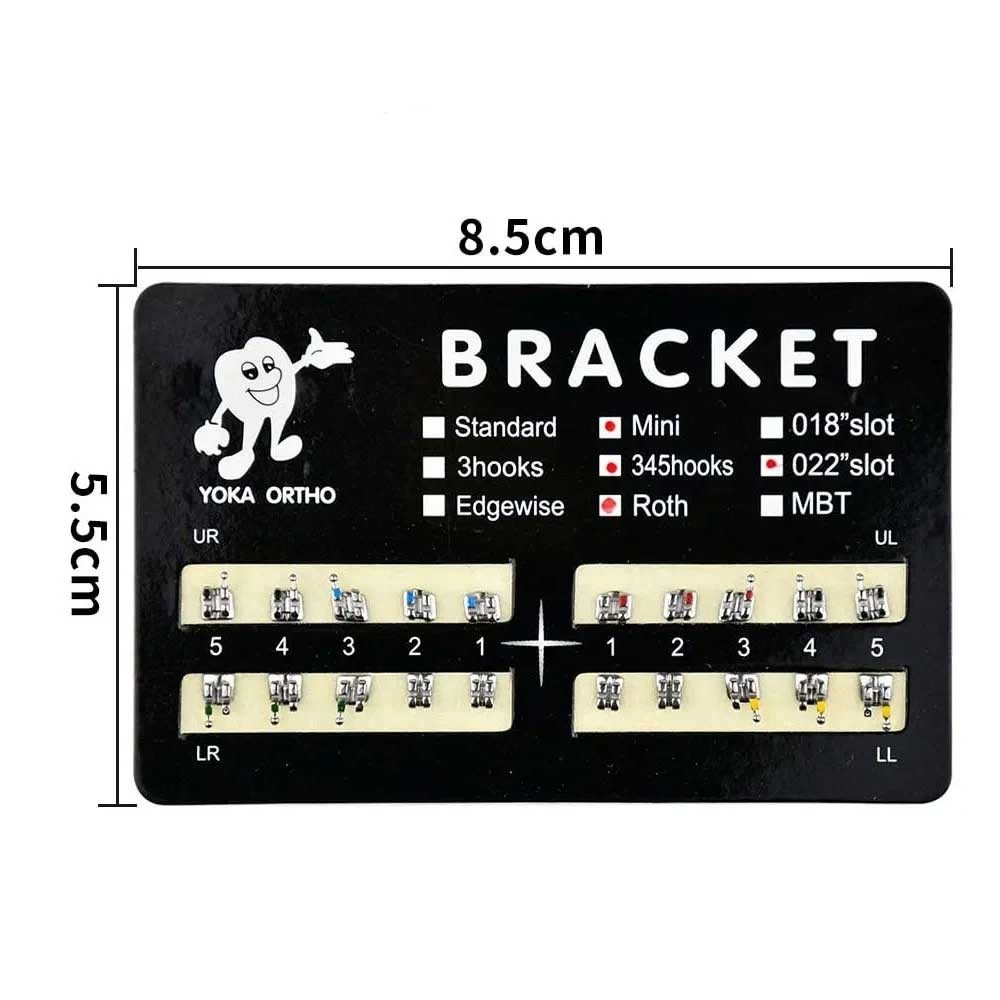 1pack Dental Orthodontic Brackets Braces Metal Monoblock （20Pcs/pack）