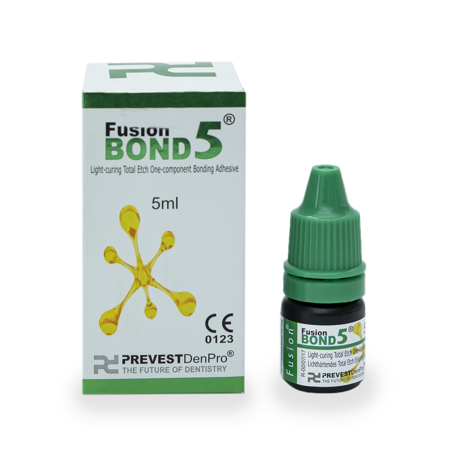 Dental FUSION BOND 5 Light Cured One Component Dentin Enamel 5th Gen. Bond 5ml