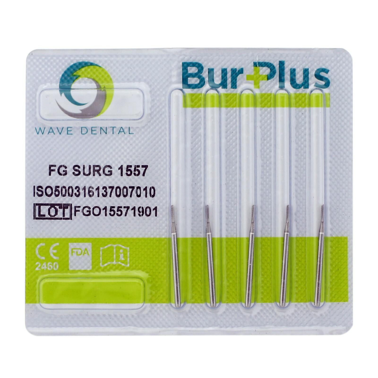 Wave Dental Surgical Burs FG 1557 1558 Carbide Round End Cross Cut FGOS 25mm