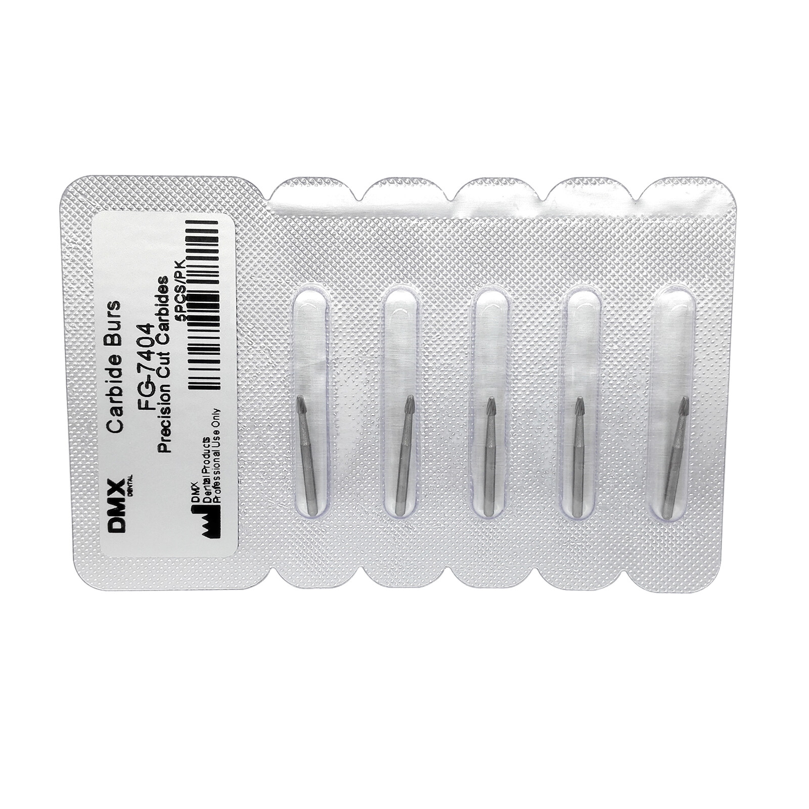 5Pcs Dental Tungsten Carbide Burs Trimming & Finishing Egg Football Bur FG 7404