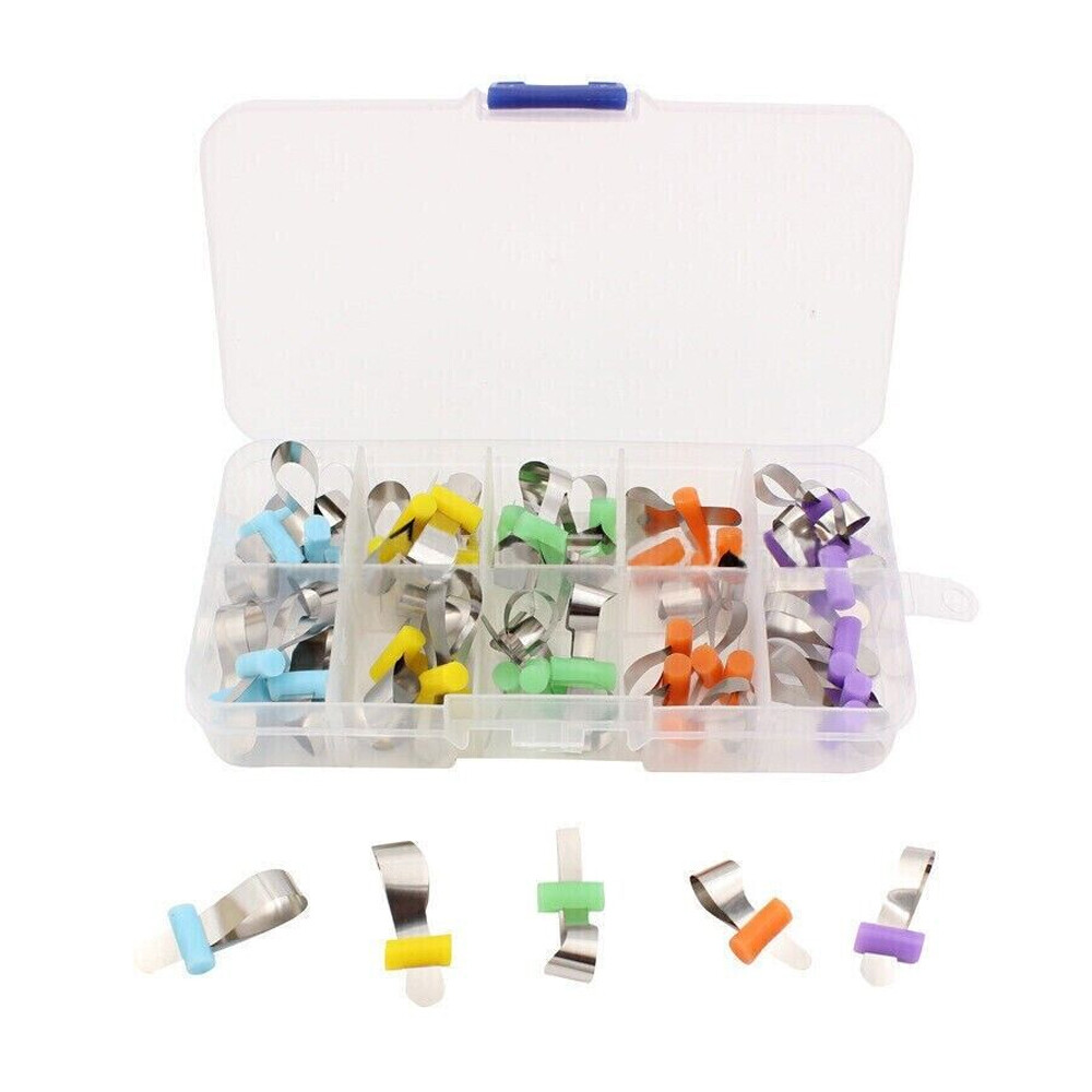 50 Pcs Mixed Dental Auto-matrix Forming Sheet Retainerless Matrices Bands