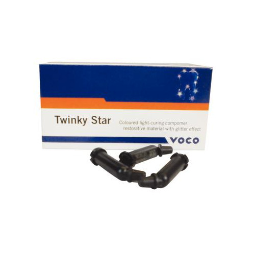 Voco Twinky Star Light Cure Coloured Compomer with Glitter Effect 25 Capsules