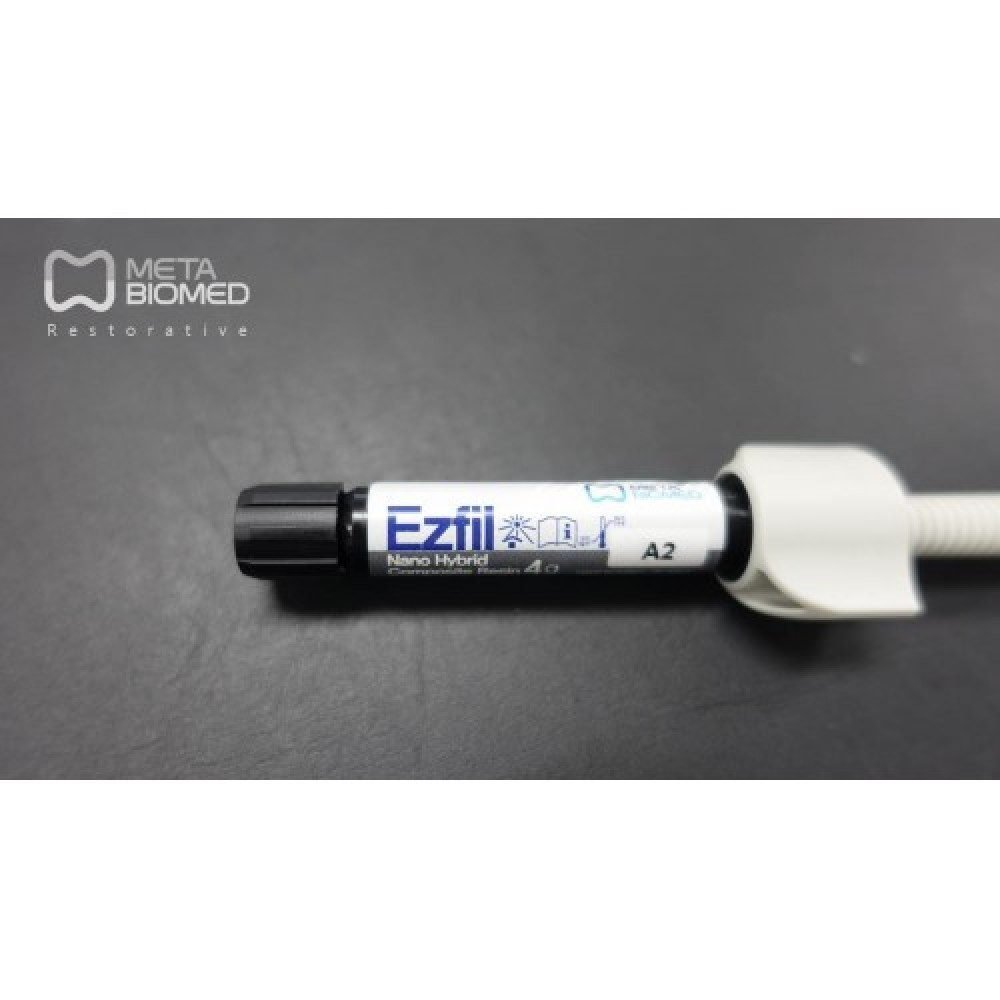 Meta Biomed Ezfill Nano Hybrid Composite Resin Light Cure 7x4gm Kit (Free Ship)