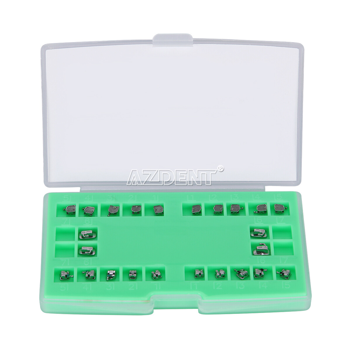 AZDENT Dental Orthodontic Self-Ligating Brackets Braces Mini MBT/ Roth 022