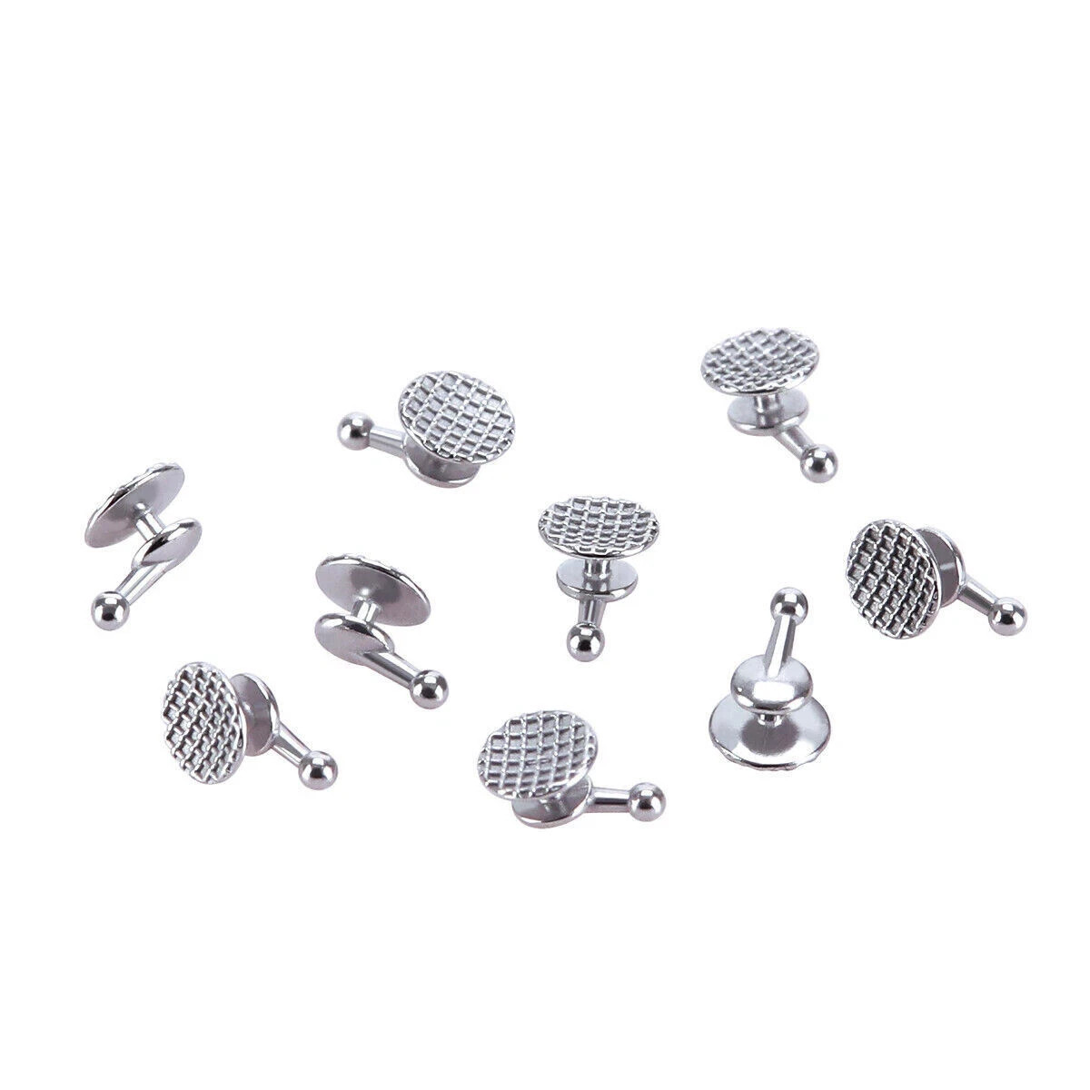 Dental Orthodontic Bondable Lingual Buttons with Hook Round Base 10 Pcs/Bag