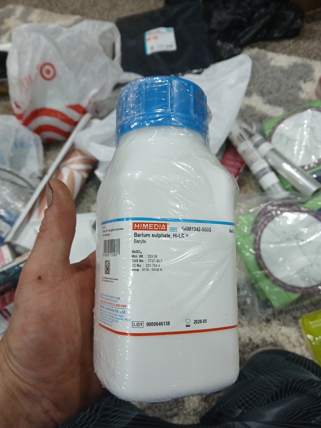 HiMedia GRM3945-500G Potassium Phosphate Dibasic, ACS, 500g 05/2028 Exp New Seal