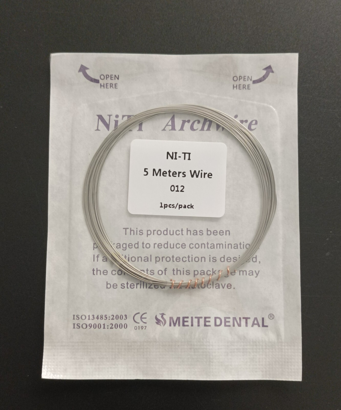 5Packs Dental Orthodontic Straight Wires Niti Super Elastic Arch Wire Round