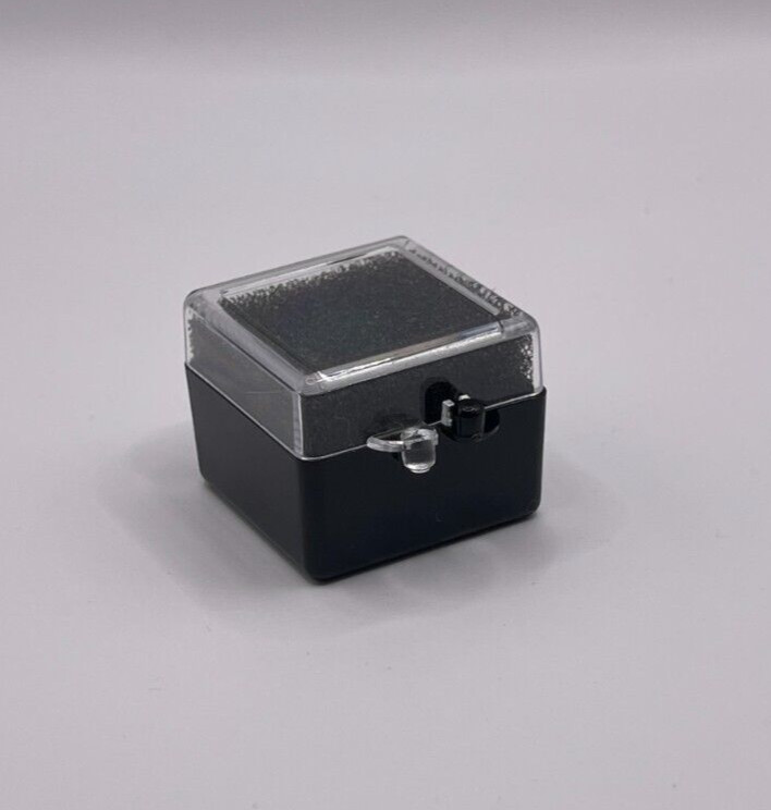 50 Pack, 1″ Black Crown Foam Case Container Hinged Display Box Jewelry Teeth