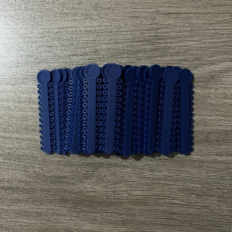 5Packs/5040pc Dental Ligature Ties Orthodontic Elastic Rubber Bands Dark Blue
