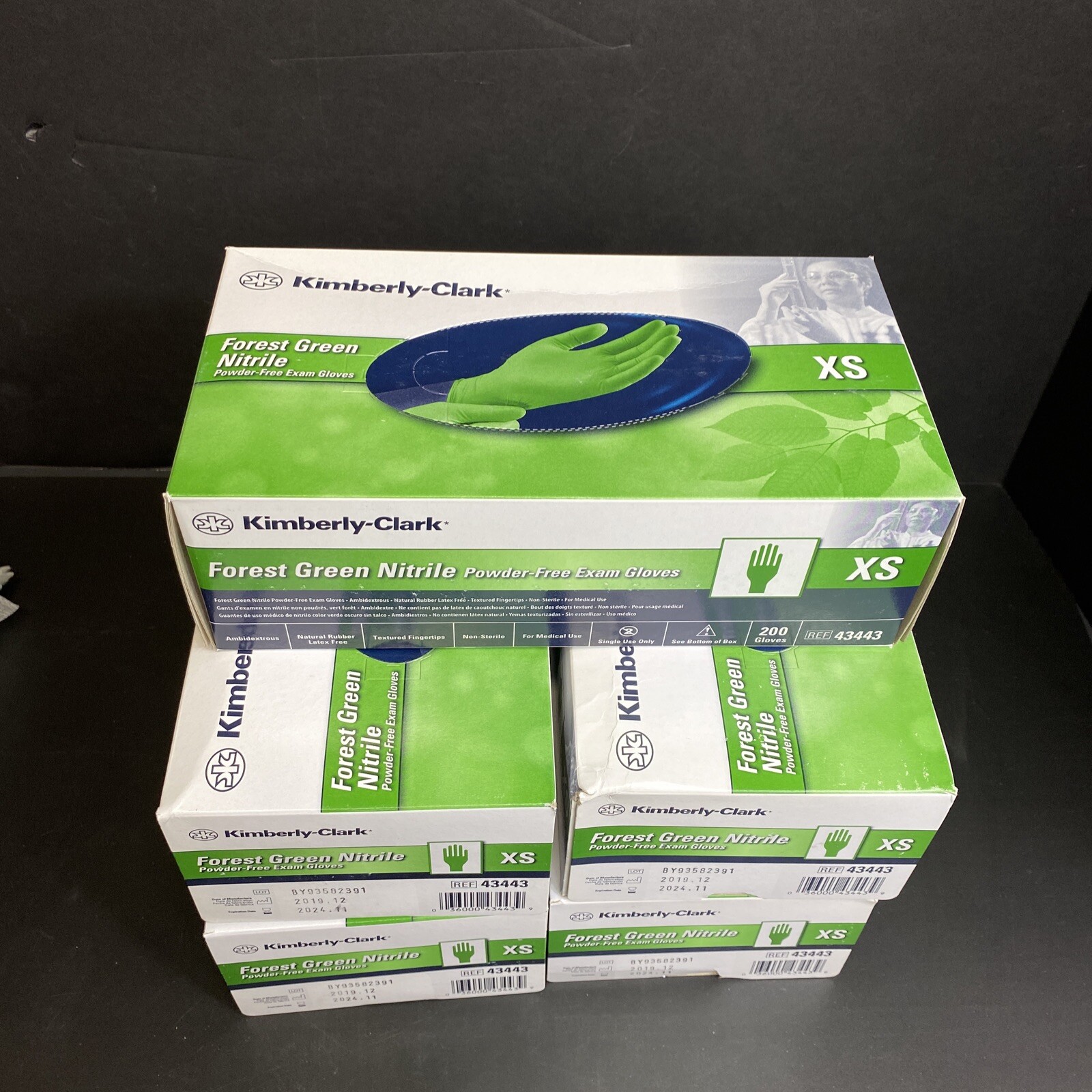 Kimberly-Clark Nitrile Gloves Extra Small 5 Boxes with 200 Gloves Each