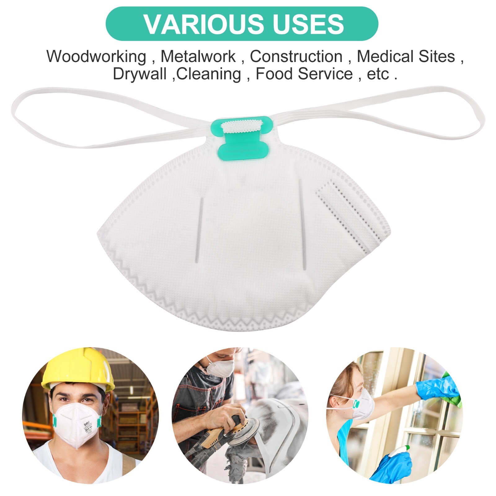 20PCS MEDICAL N95 Masks Particulate Respirator Protective Face Mask Disposable