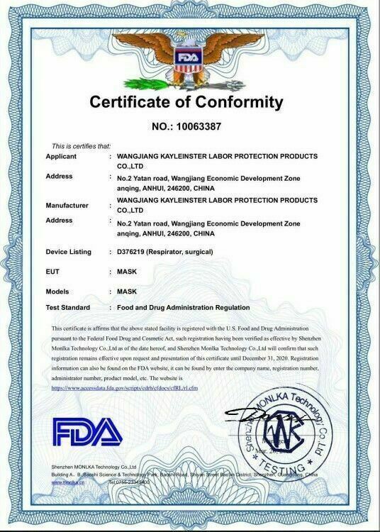 3-1000 Black KN95 Face Mask Disposable 5 Layer C.E Approval FFP2 Safety In Stock