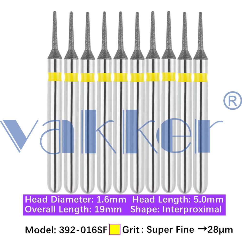 10 Burs Diamond Burs FG Interproximal Gross Reduction Super Fine Medium Coarse