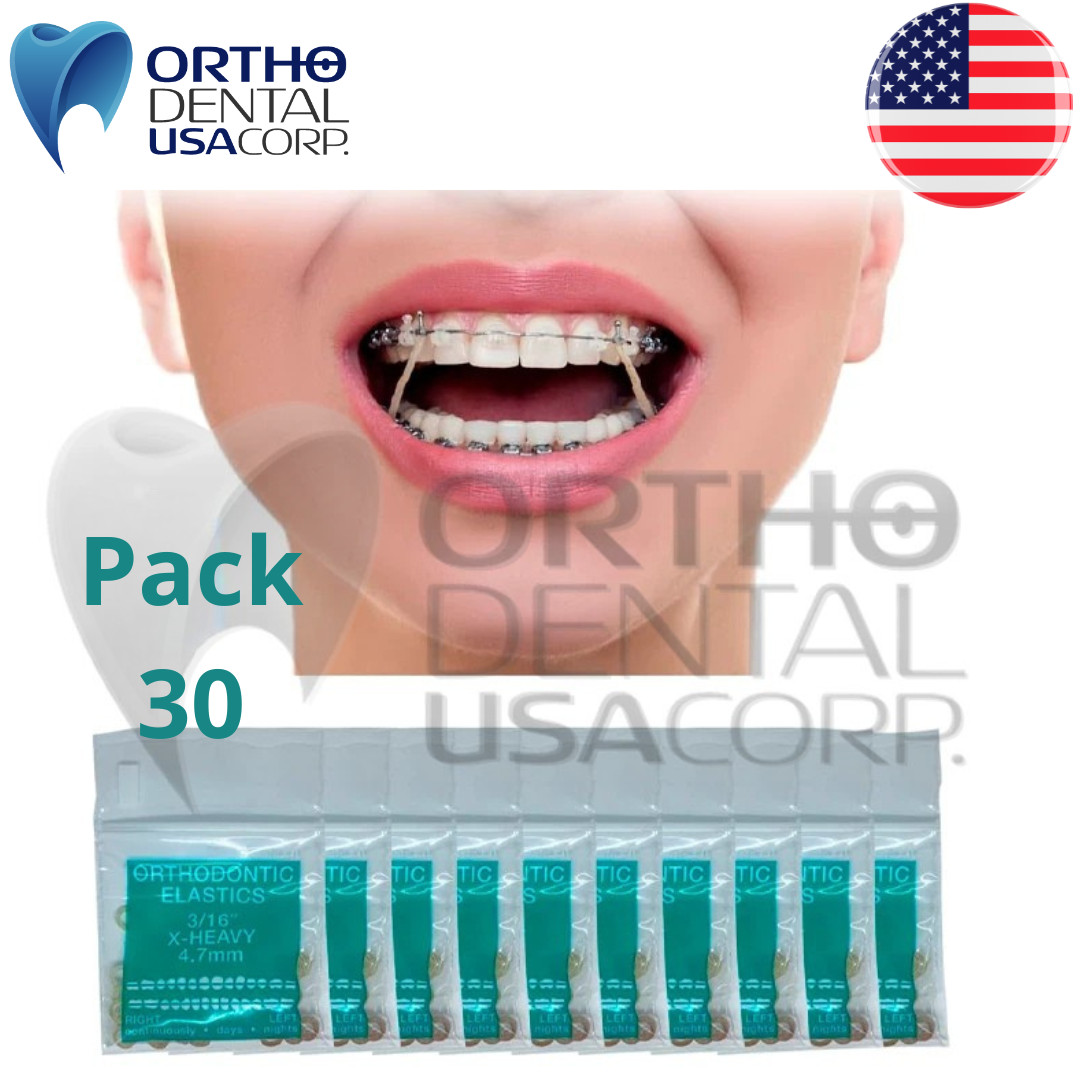 US Dental Ortho Elastics Latex Braces Orthodontic Rubber Bands 3.5,5.0,6.5 oz
