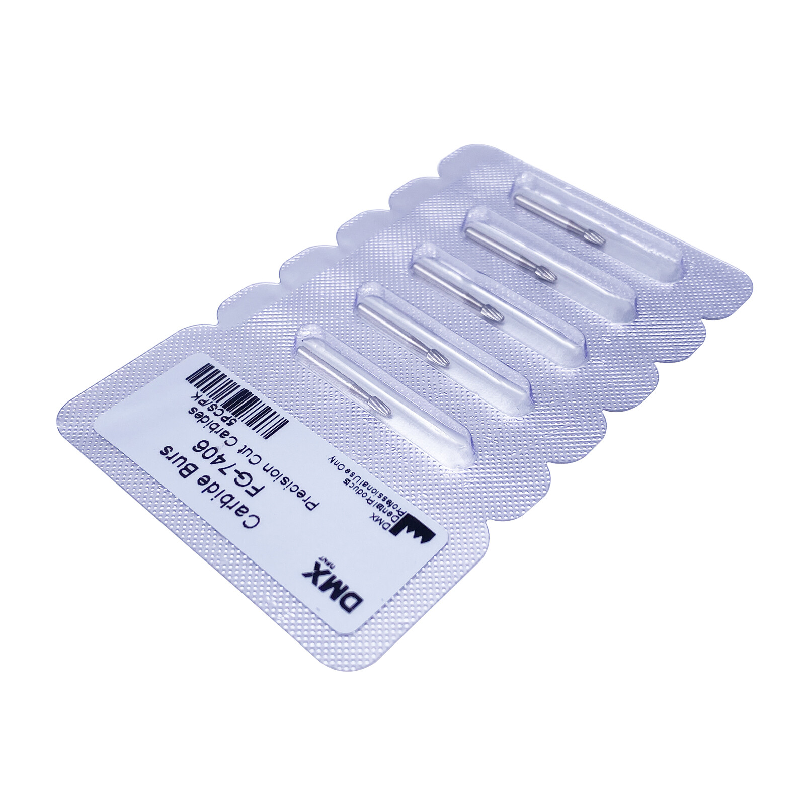 5Pcs Dental Carbide Burs Trimming Finishing Polishing Egg Football FG 7406 High