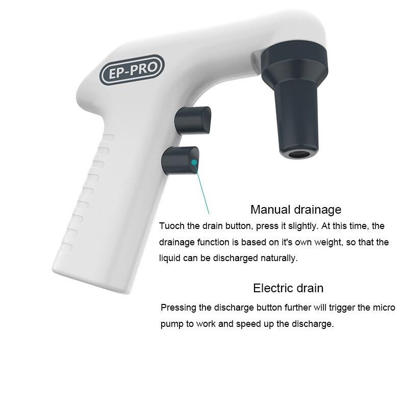 LCD Large Capacity Electric Transfer Pipette Adjustable Pipette Pump 0.1-100ml