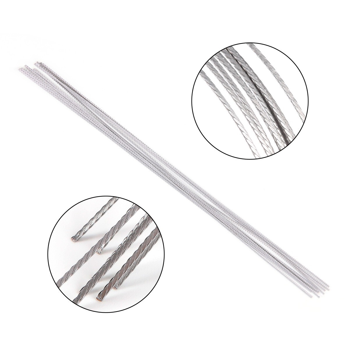 10Pcs/1Pack Dental Ortho Lingual Retainer Wire Stainless Steel Flat Twist Wires