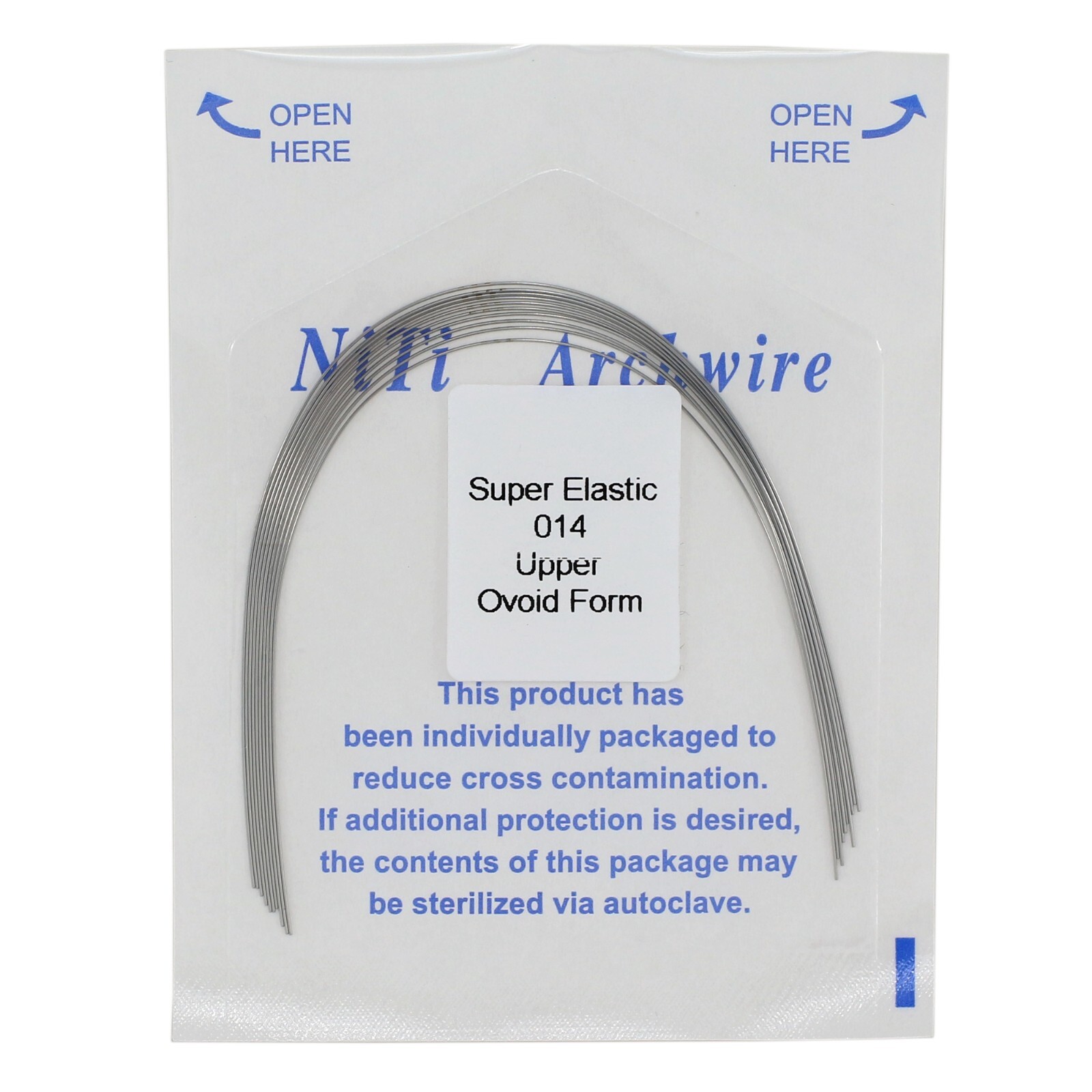 Dental Orthodontic Elastic Niti Arch Wire Round Ovoid 012 014 016 18 Upper Lower