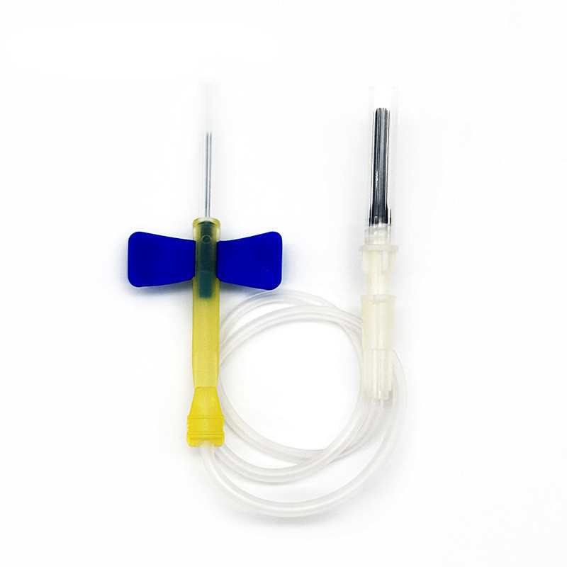 Generic 23G Double Wings Blood Collection Tips with Luer Connector Blue – 50Pcs