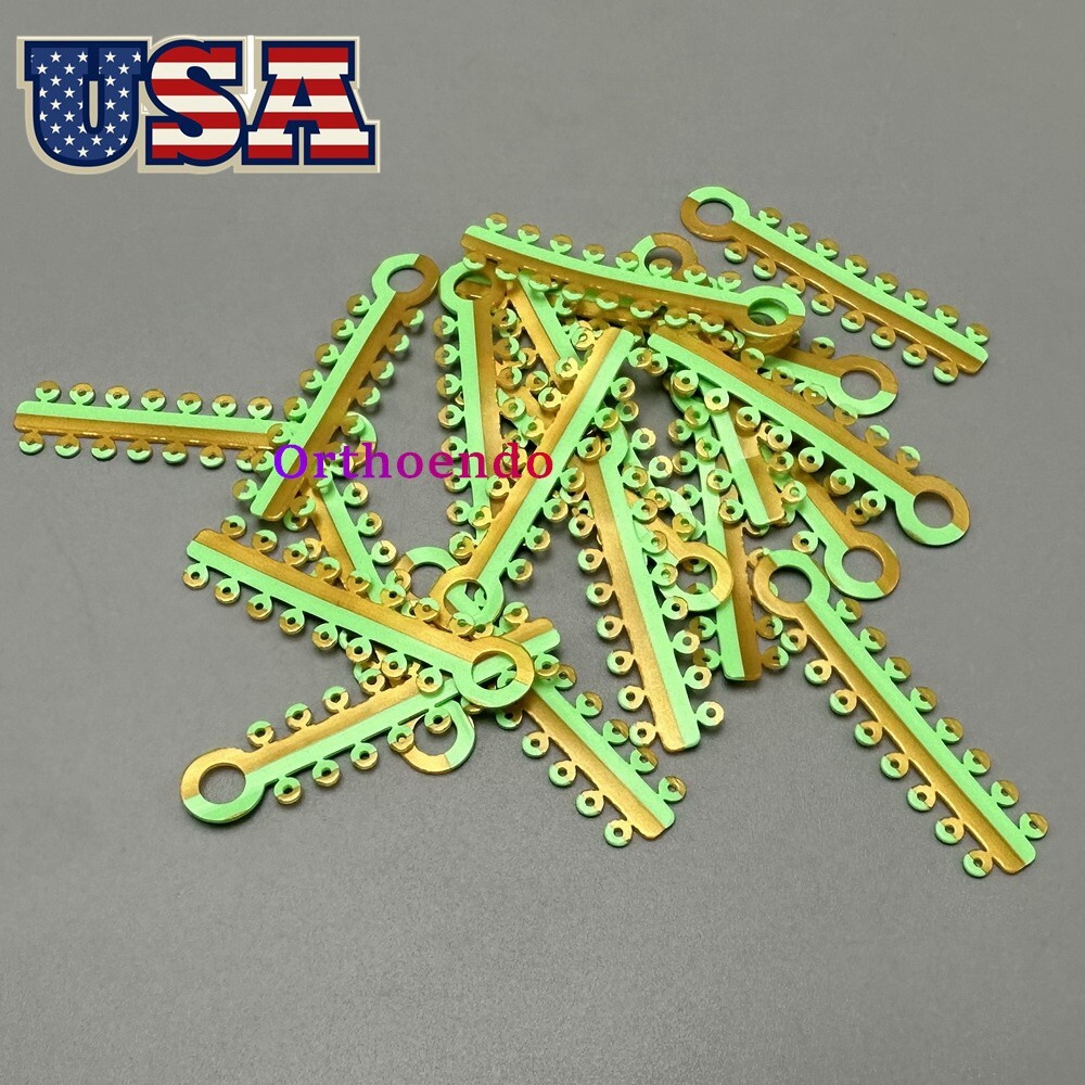1 Bag Dental Orthodontic Elastic Ligature Ties Rubber Bands Single/Double Colors
