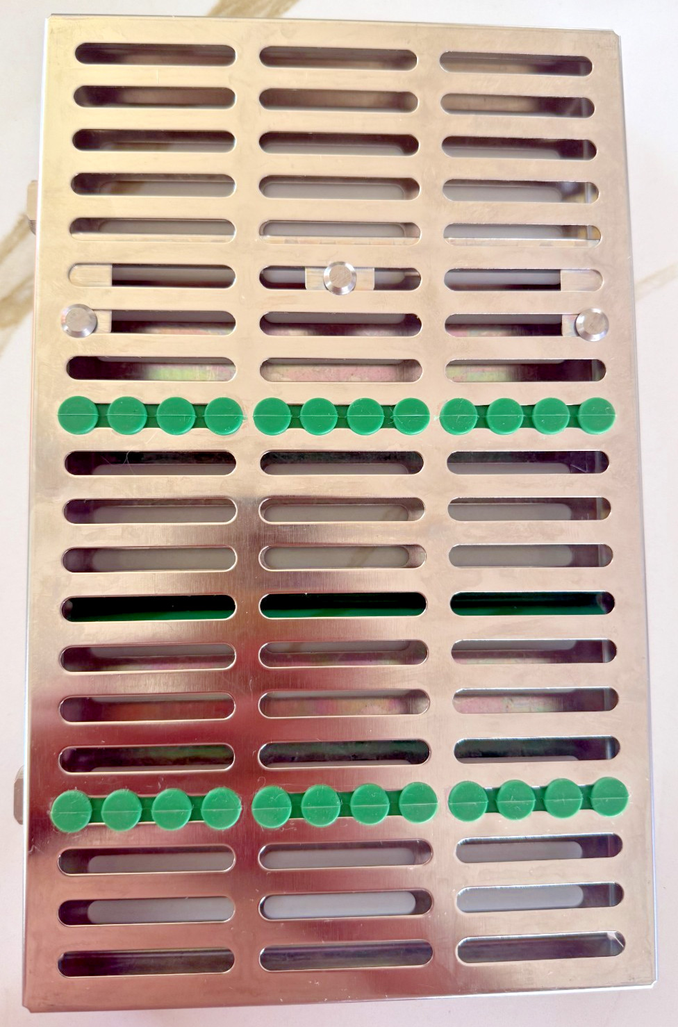 HU-FRIEDY DENTAL CASSETTE IMS 12 INSTRUMENTS GREEN IM8129 OPEN BOX