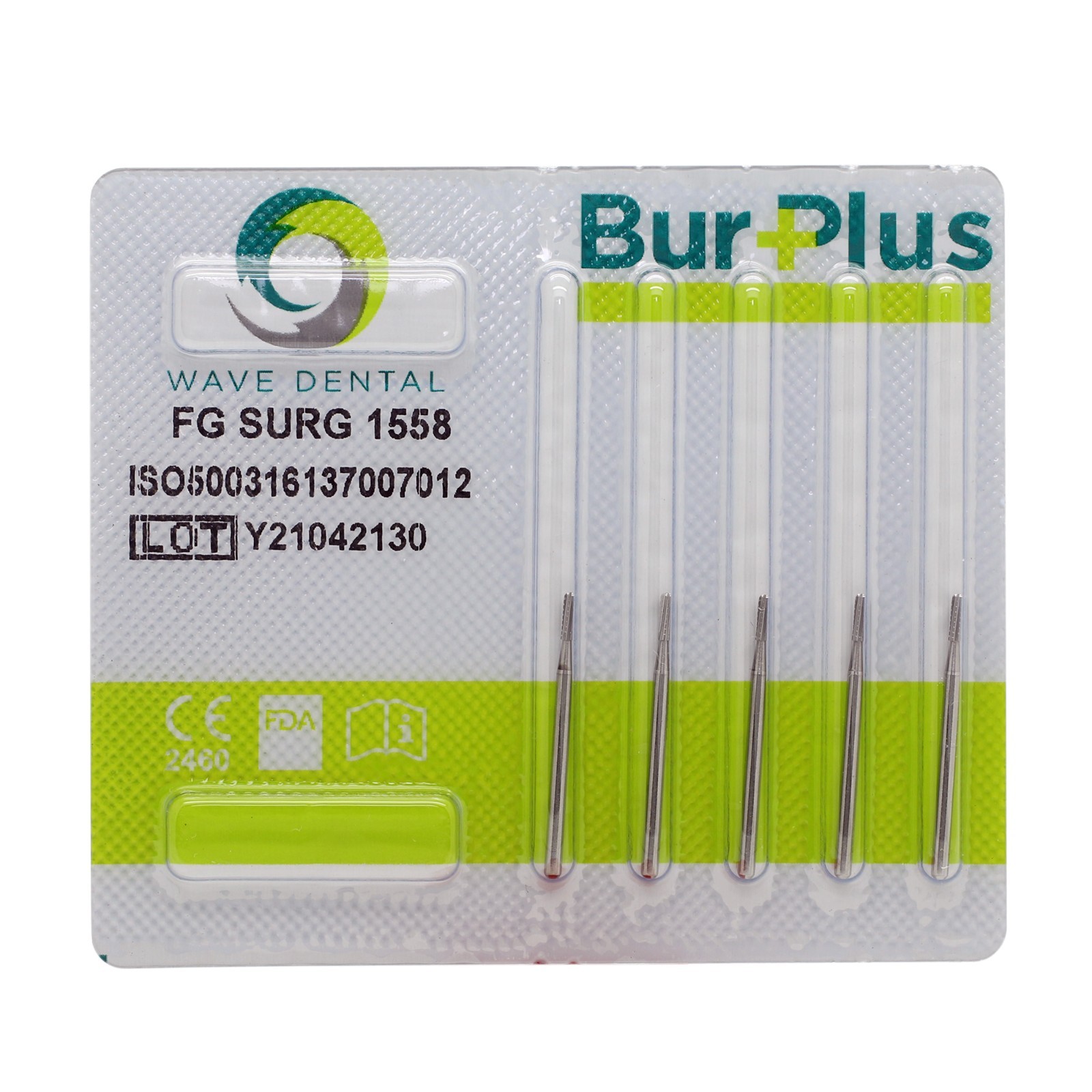 Wave Dental Surgical Burs Carbides FGOS 1558 25mm Length Round End Cylinder