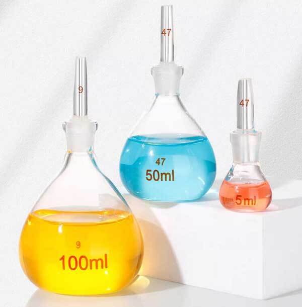 Wholesale 5ml – 500ml Glass Pycnometer Specific Gravity Bottle Lab Glassware