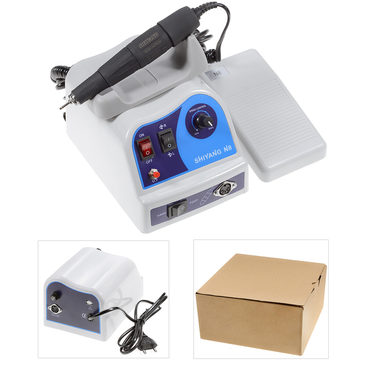 N7 Portable Dental Micromotor Polishing Unit with 45K RPM Polishing Handle H37LN