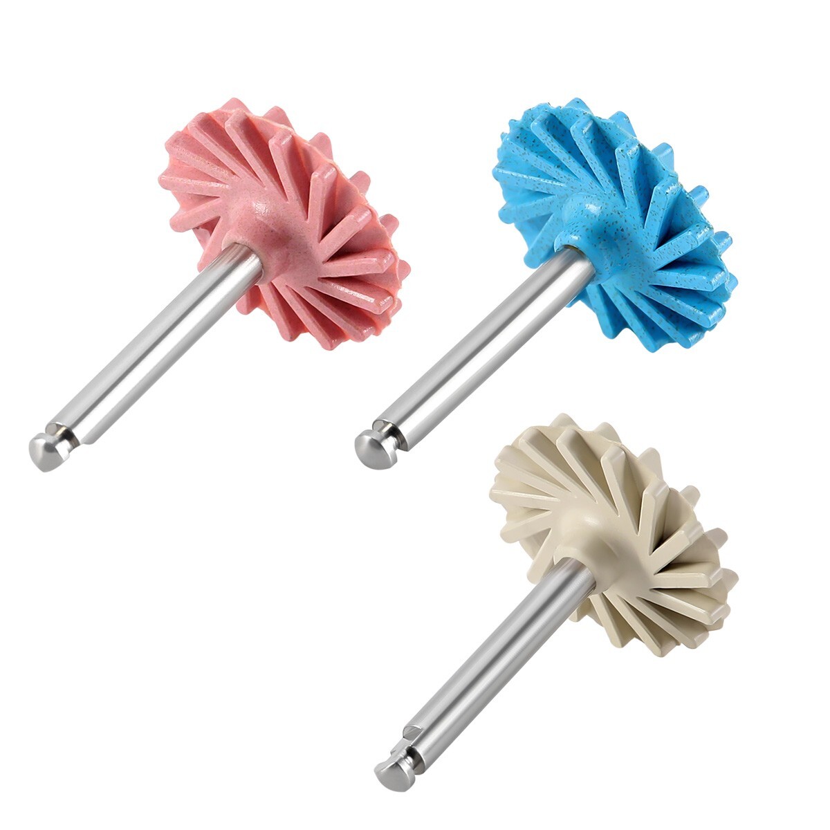 6Pcs Dental Zirconia Polishing Wheel Kits RA Coarse Medium Fine for Contra Angle