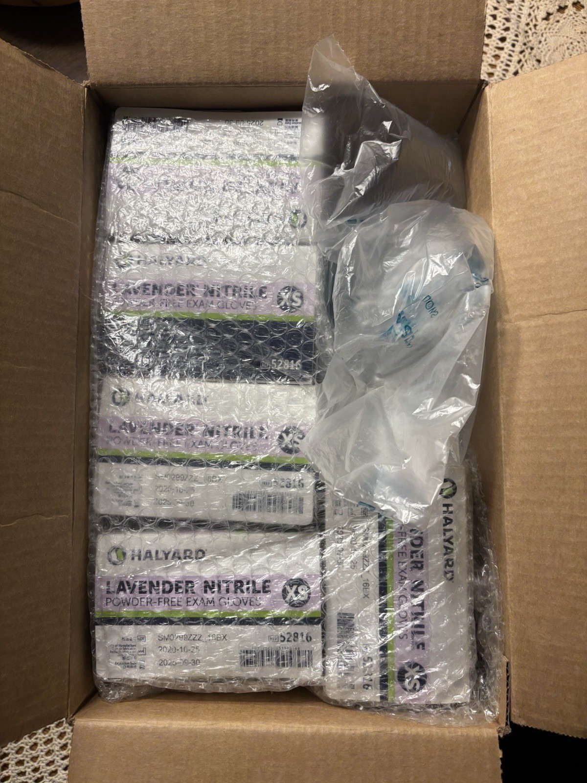 HALYARD NITRILE STERLING EXAM GLOVES (Extra Small) powder & latexfree
