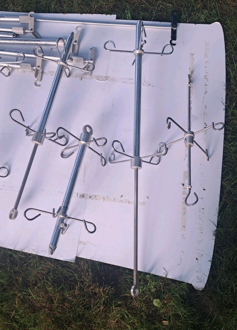 Telescoping Hanging Rods For IV -Welding Guns- Handles -Tools – Set of 16 Rods