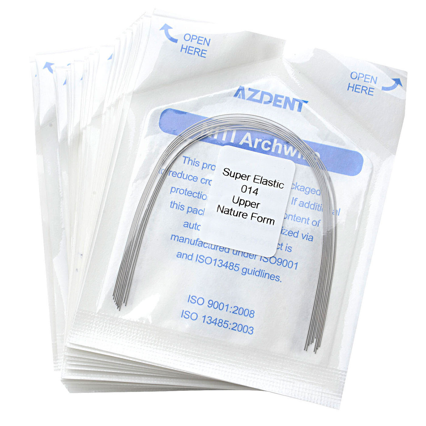 1pack AZDENT Dental Orthodontic Super Elastic Niti Arch Wires Round Natural Form