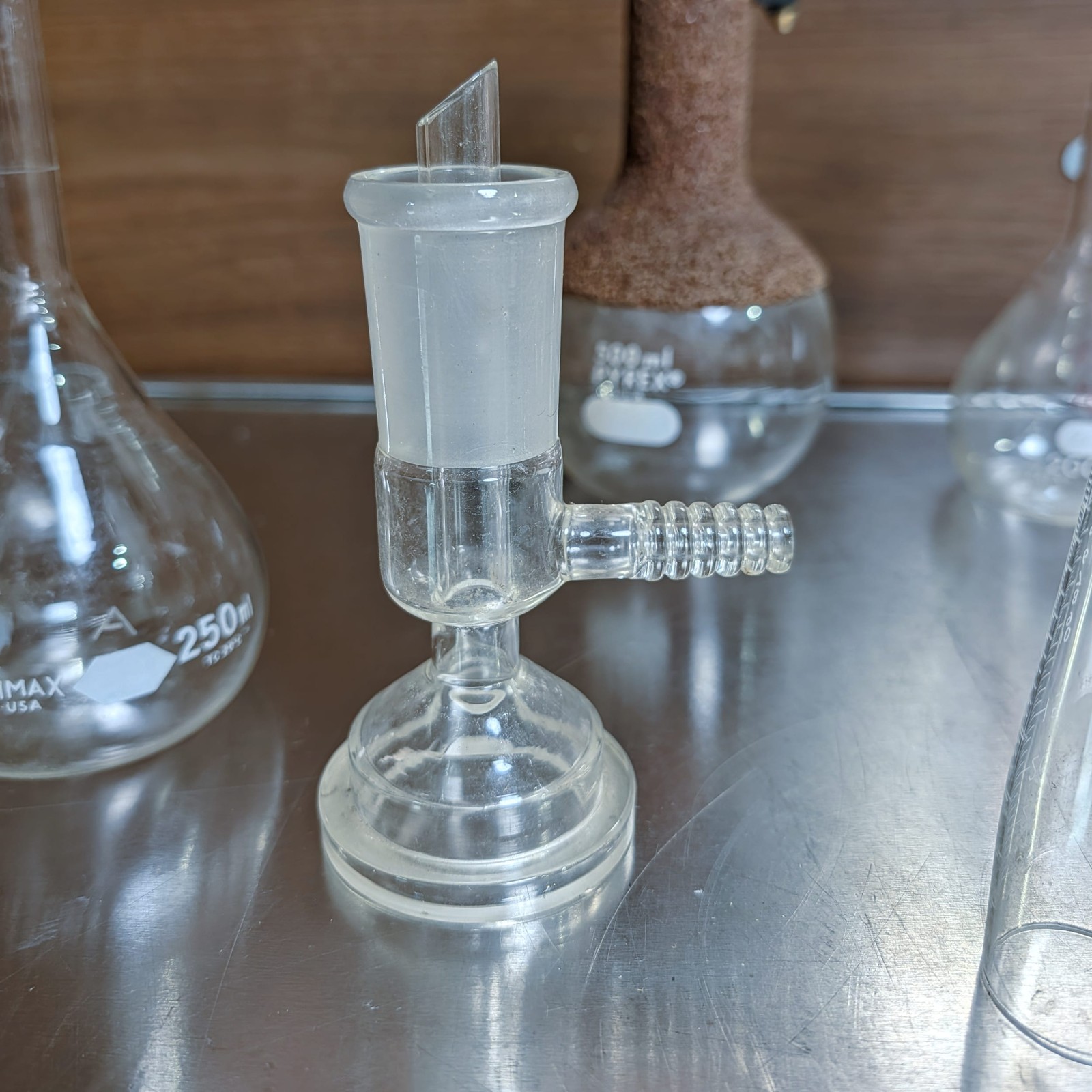 PYREX Kimax & Other Chemistry Laboratory Glass Jars Flasks Vintage Mixed Lot of