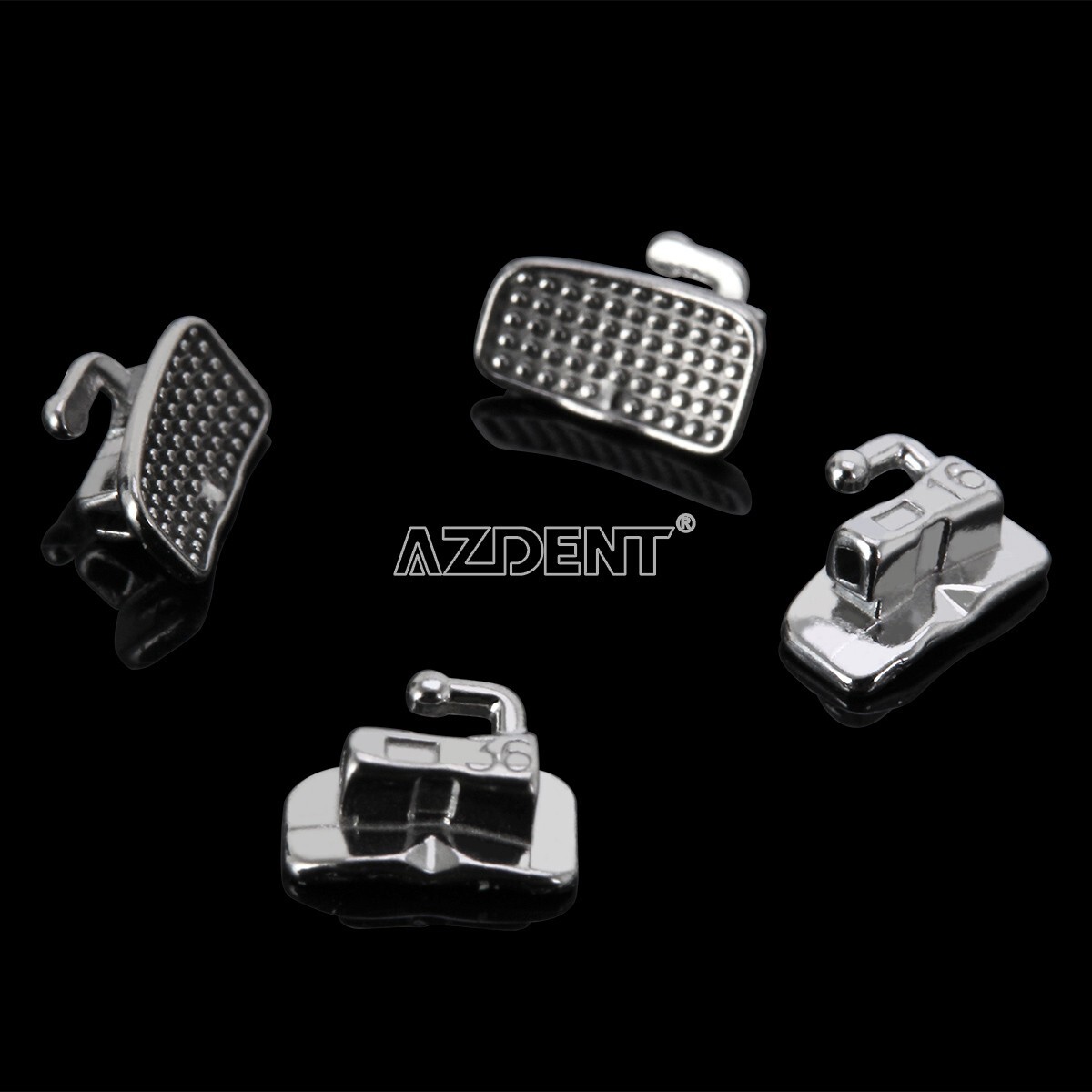 5Pack AZENT Dental Orthodontic Single Buccal Tube Roth.022 1st Molar Non-Conv