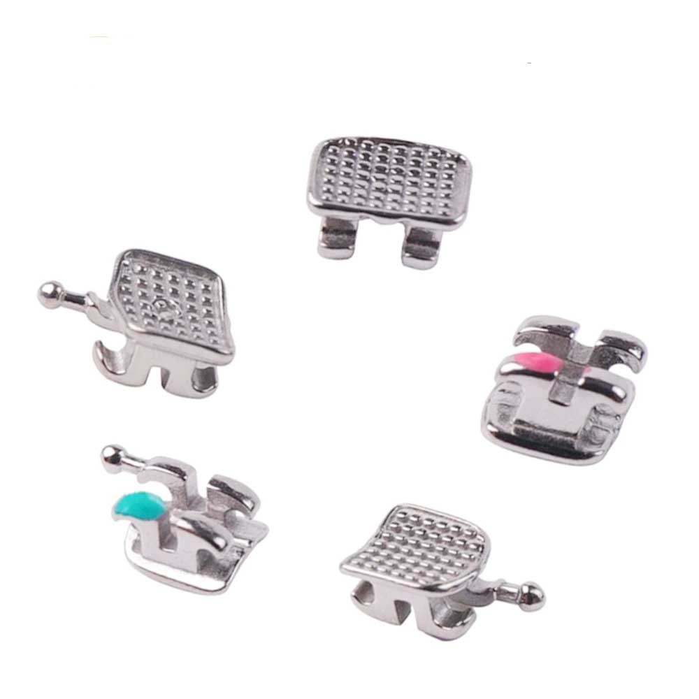 1pack Dental Orthodontic Brackets Braces Metal Monoblock （20Pcs/pack）