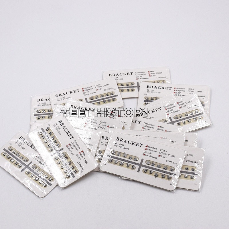 10 Packs Separable Dental Orthodontic Brackets Roth/MBT Mini/Standard 018/022