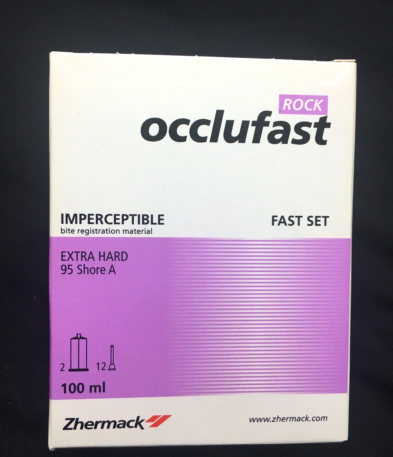 Occlufast Rock Extra-Hard Fast-Set – Bite Registration #C200726 Exp: 2025-01