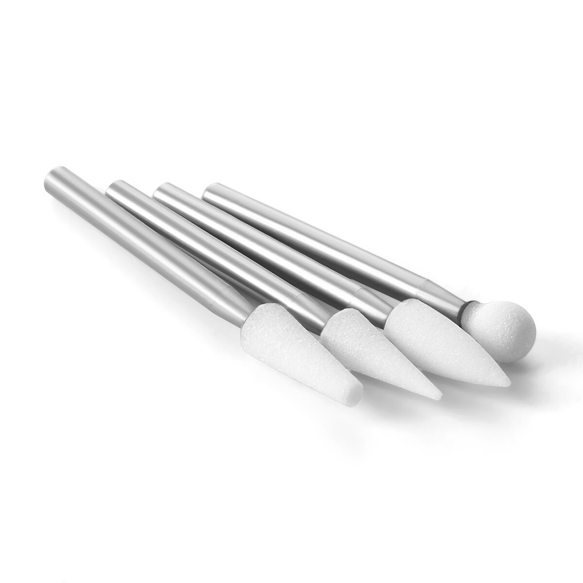 AZDENT Dental Mounted White Stone Polishing Burs FG Polisher For High Speed