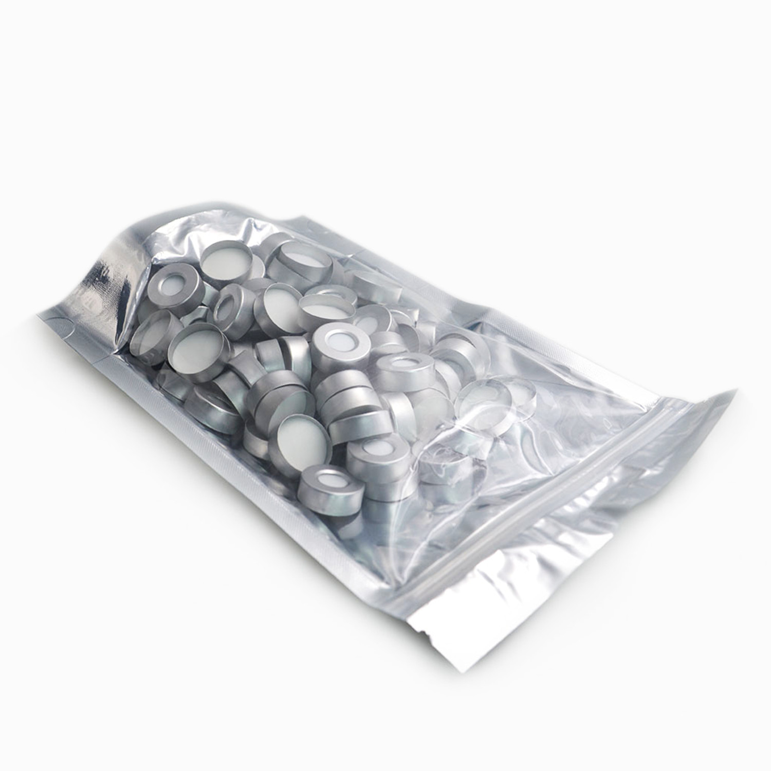 10000pcs 20mm Aluminum Crimp Cap PTFE/White Silicone Septa F 10ml Headspace Vial