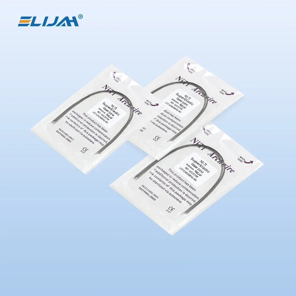 Dental Orthodontic Arch Wire Super Elastic Niti Round Rectangular Natural Form