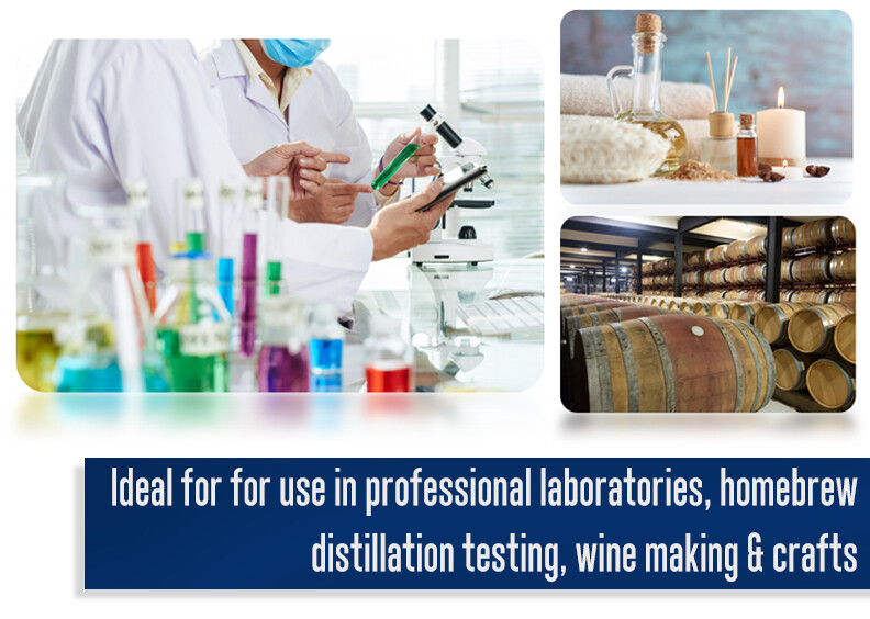 Eisco Labs 250ml Graduated Cylinder, Class A – Blue Graduations, Round Base