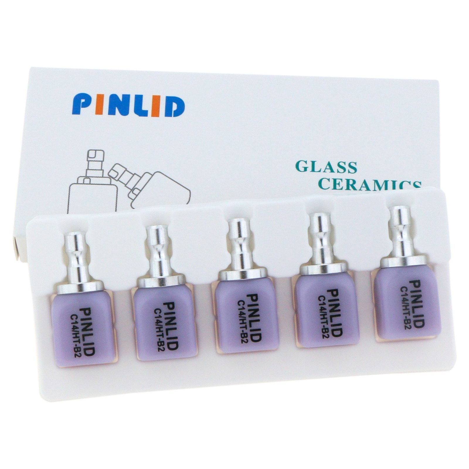 US Dental C14 HT/LT Emax Glass Ceramic Blocks Lithium Disilicate CAD/CAM CEREC