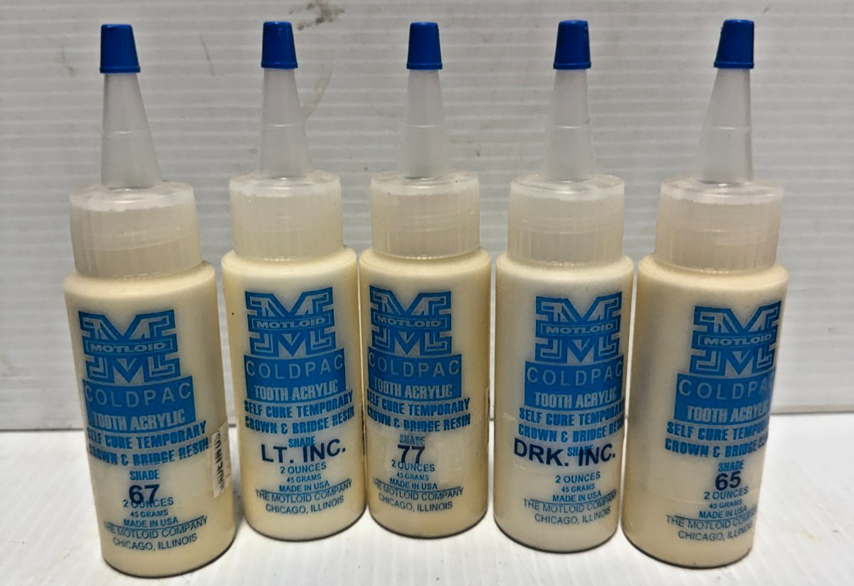 Lot of 24 assorted Dental Acrylic Powders