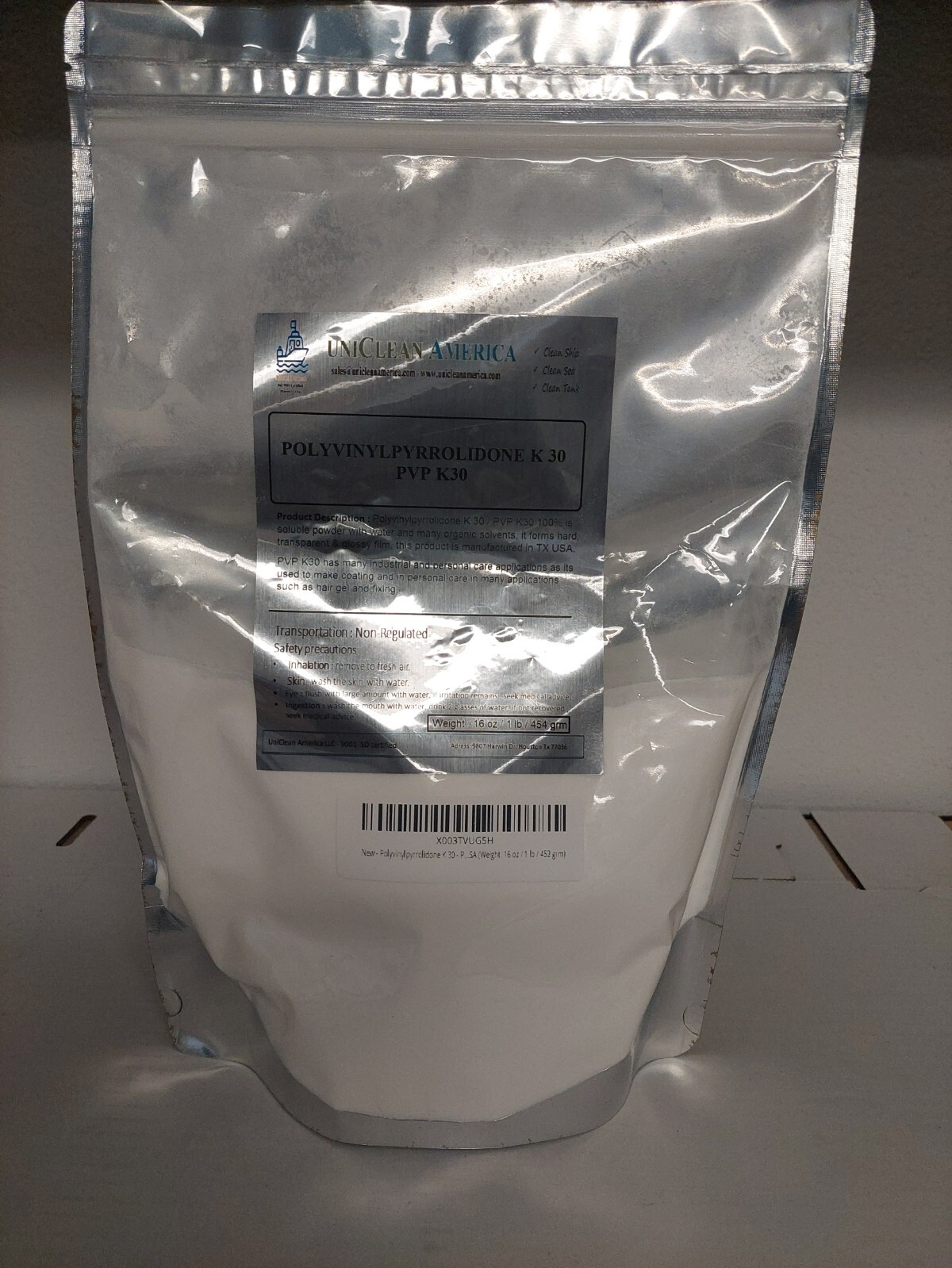 Polyvinylpyrrolidone K 30 – PVP k30 – High Purity – for Industrial & Beauty Use