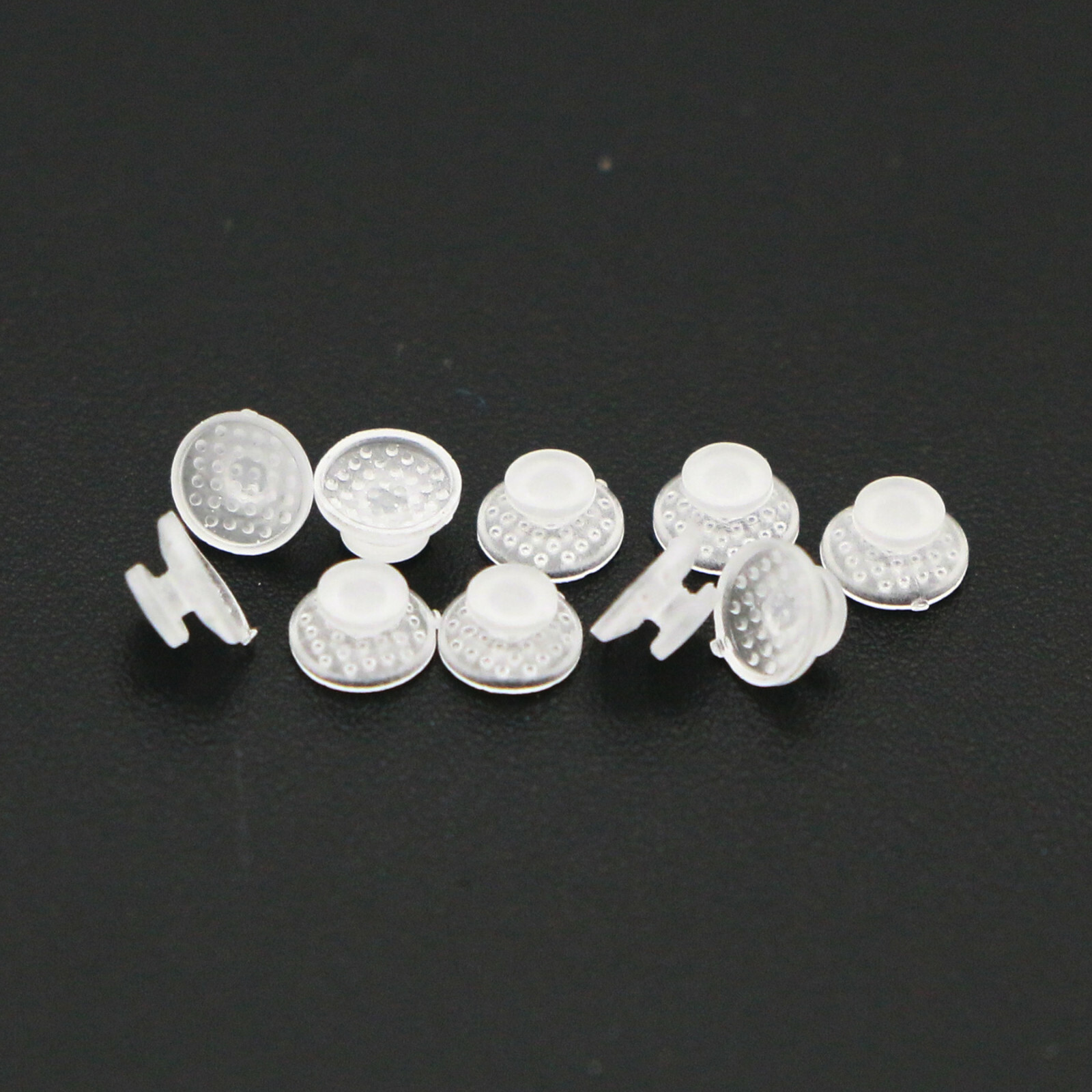 10 Pcs/Pack Dental Orthodontic Ceramic Clear Lingual Button Bondable Round Base
